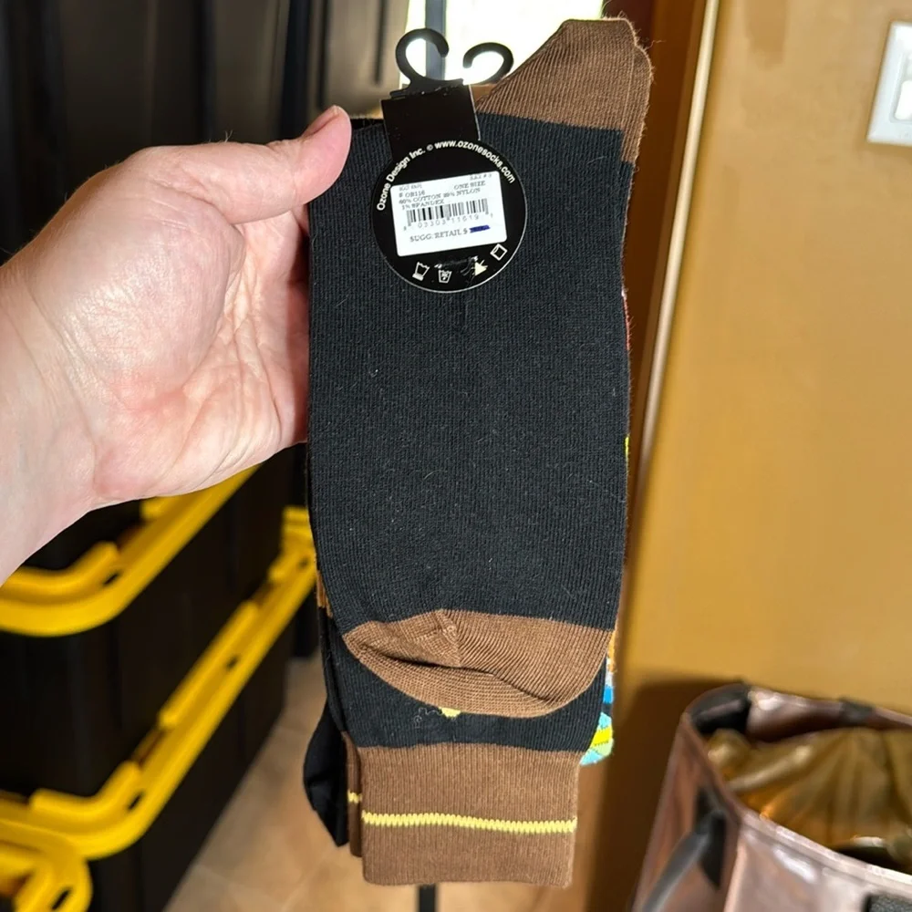 Ozone Men’s Weapon Novelty Socks, Weapon Crew Socks for Men Size 10-12